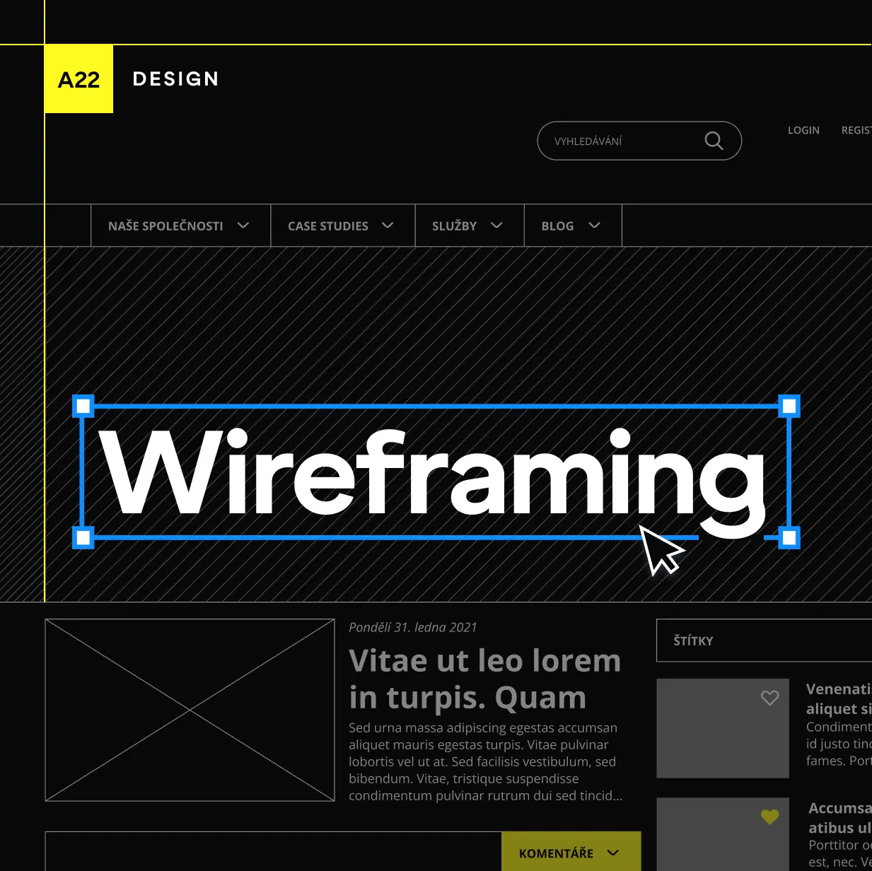Co je wireframe a&nbsp;jak pomáhá při vývoji digitálních produktů?