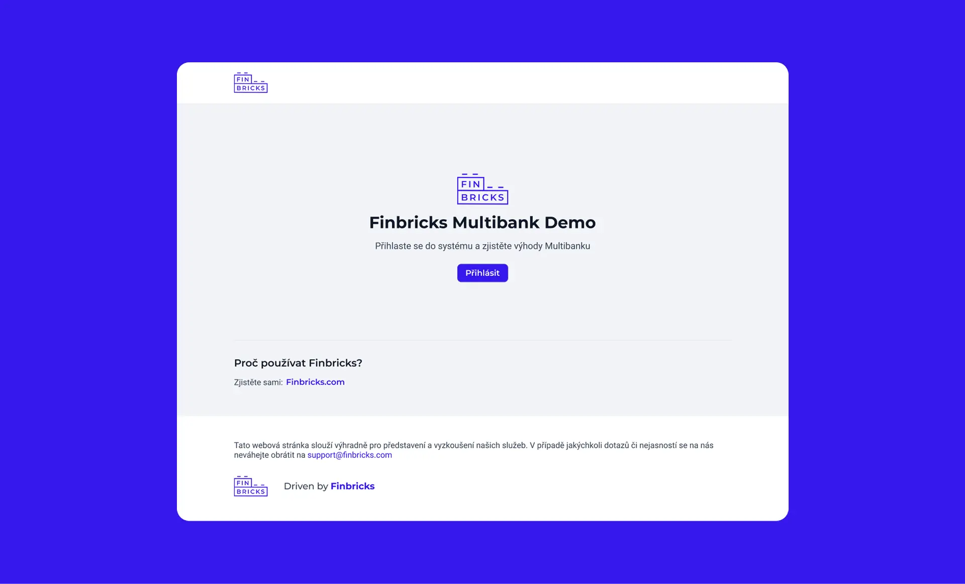 Finbricks - multibank demo