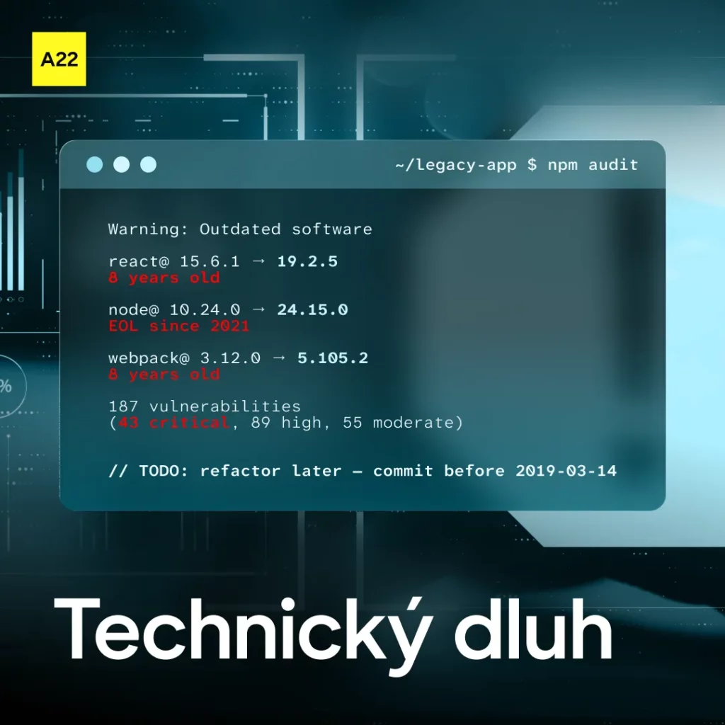 Obrázek ke článku Technický dluh